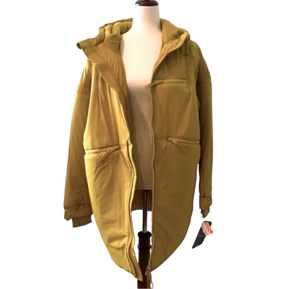 Free People Jackets & Blazers - Free People Survival Mode Hooded Packable Puffer Small Desert Grass